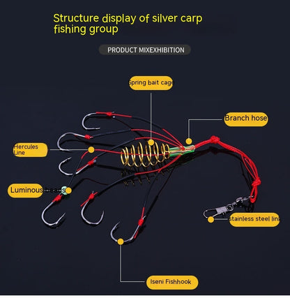 Iseni Has A Barbed Bomb Hook To Prevent Bottom Fishing Hooks From Hanging