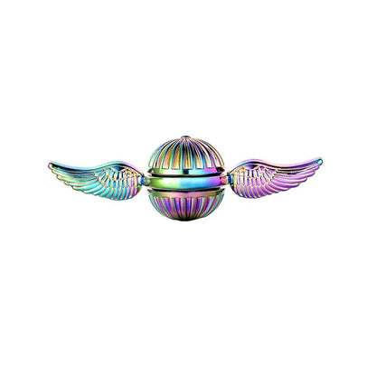 Fingertip Fidget Spinner Toys Anti-stress Hand Spinner Angel Wings Gold Gyroscope Toy Finger Rotation Metal Toys For Kids Adults